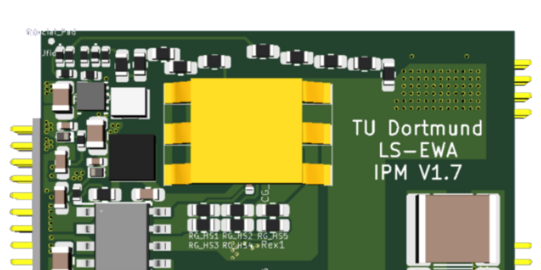 3D-Modell des PCB-Designs vom IPM (Intelligent Power Module)