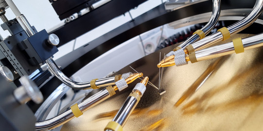 Waferprober MPI TS200 - Chuck Nahaufnahme eines Waferprobers - Chuck