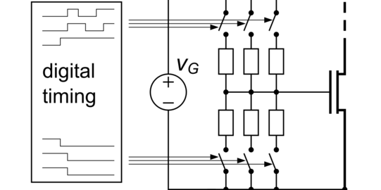 Schaltbild eines Multilevel Gate-Treiber für GaN HEMTs
